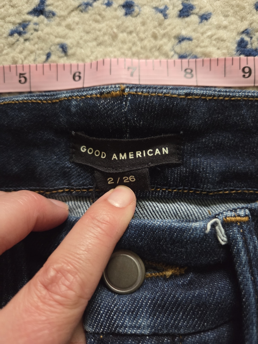 Good American Dark Indigo Skinny Jeans - Picture 3 of 8